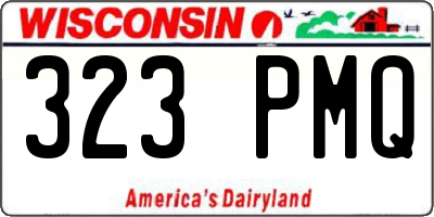 WI license plate 323PMQ