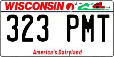 WI license plate 323PMT