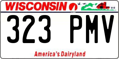 WI license plate 323PMV