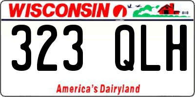 WI license plate 323QLH