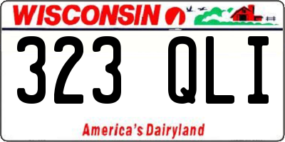 WI license plate 323QLI