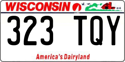 WI license plate 323TQY