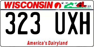 WI license plate 323UXH