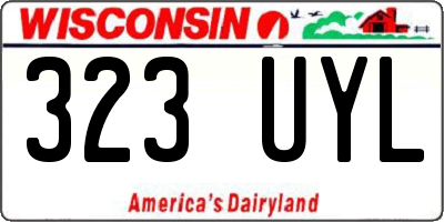 WI license plate 323UYL