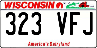WI license plate 323VFJ