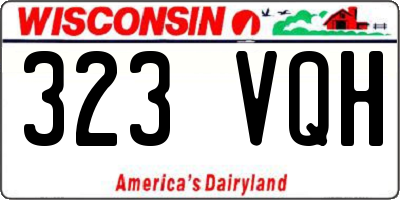 WI license plate 323VQH