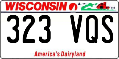 WI license plate 323VQS