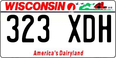 WI license plate 323XDH