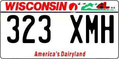 WI license plate 323XMH