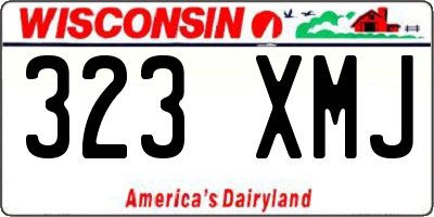 WI license plate 323XMJ