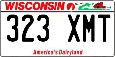 WI license plate 323XMT