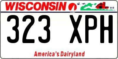 WI license plate 323XPH