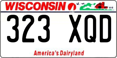 WI license plate 323XQD