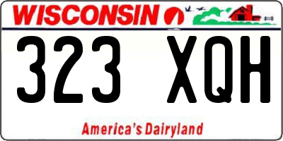 WI license plate 323XQH
