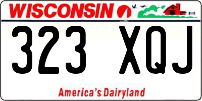 WI license plate 323XQJ