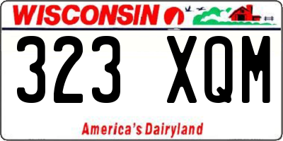 WI license plate 323XQM