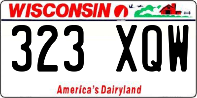 WI license plate 323XQW