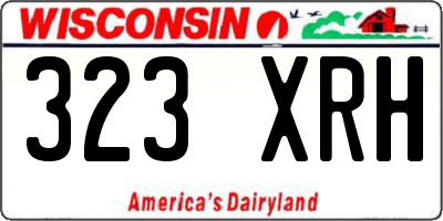 WI license plate 323XRH