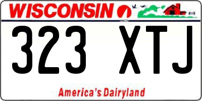 WI license plate 323XTJ