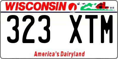WI license plate 323XTM