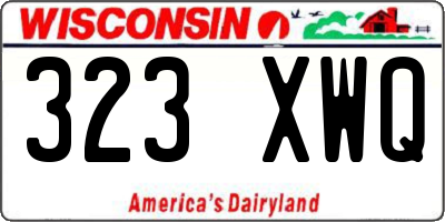 WI license plate 323XWQ