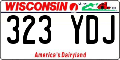 WI license plate 323YDJ