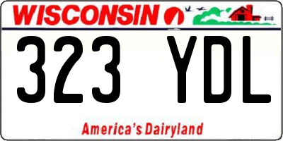 WI license plate 323YDL