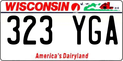 WI license plate 323YGA