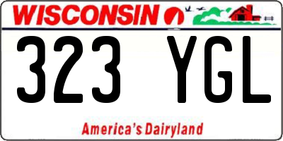 WI license plate 323YGL