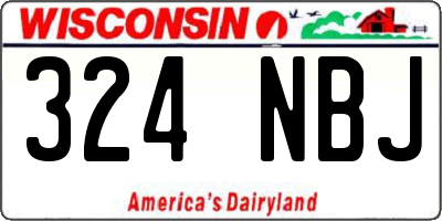 WI license plate 324NBJ