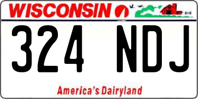 WI license plate 324NDJ