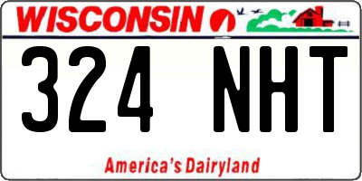 WI license plate 324NHT