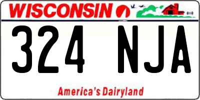 WI license plate 324NJA