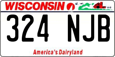 WI license plate 324NJB