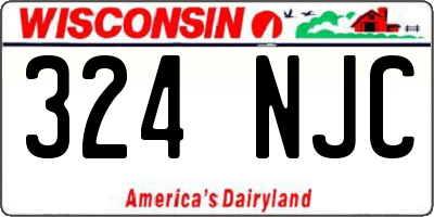 WI license plate 324NJC