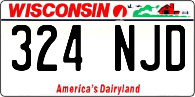WI license plate 324NJD
