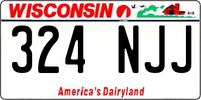 WI license plate 324NJJ
