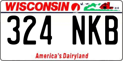 WI license plate 324NKB