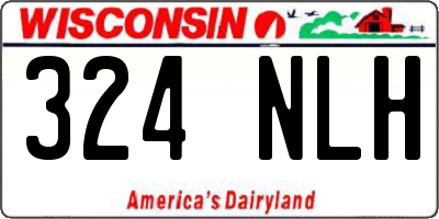 WI license plate 324NLH