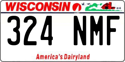 WI license plate 324NMF