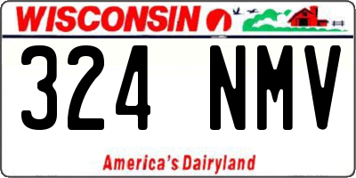 WI license plate 324NMV