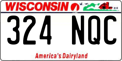 WI license plate 324NQC