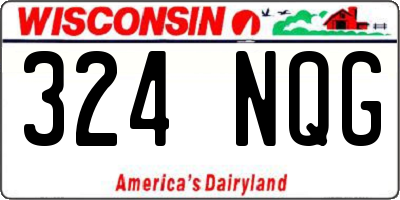 WI license plate 324NQG
