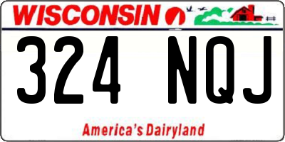 WI license plate 324NQJ