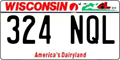 WI license plate 324NQL