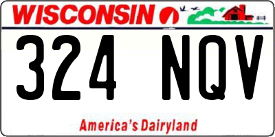 WI license plate 324NQV