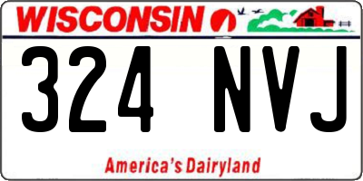 WI license plate 324NVJ
