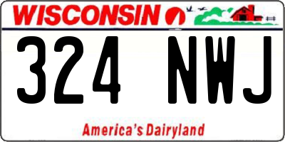 WI license plate 324NWJ