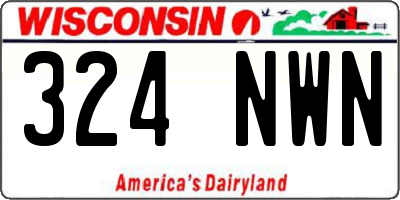 WI license plate 324NWN