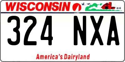 WI license plate 324NXA